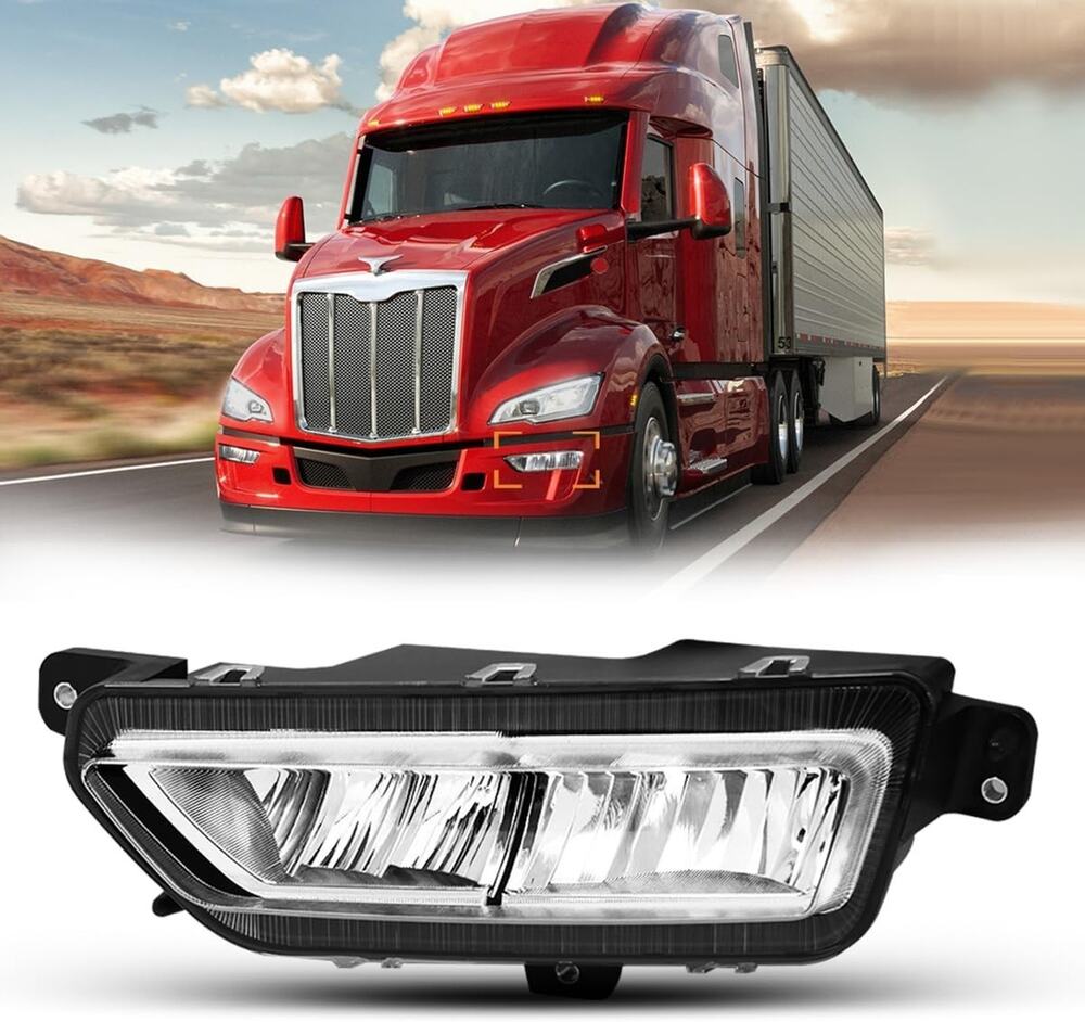 HPDMAUTO Right Fog Light for 2023+ Peterbilt 579 Passenger Side DOT SAE